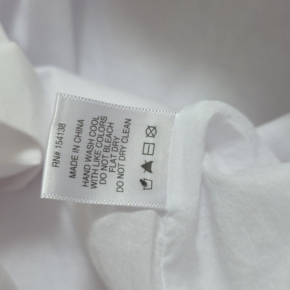 Staud White & Brown Lined Cotton Dress.  Size 4 - Picture 9 of 9